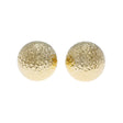 18K Yellow Gold Diamond Cut Ball Stud Earrings Fine Jewellery Modaselle