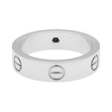 Cartier 18K White Gold Sapphire Classic Love Ring Designer Jewellery Cartier
