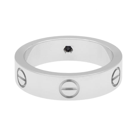 Cartier 18K White Gold Sapphire Classic Love Ring Designer Jewellery Cartier