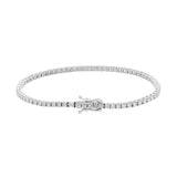 14K White Gold 2.80 Carat Diamond Tennis Bracelet Fine Jewellery Modaselle