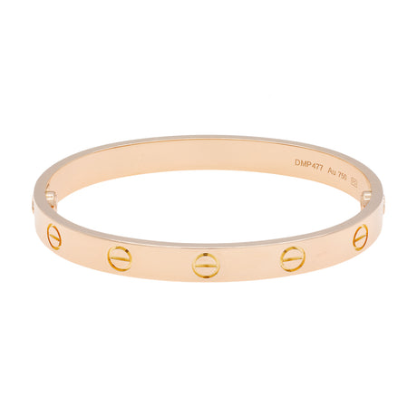 Cartier 18K Rose Gold Classic Love Bracelet Designer Jewellery Cartier