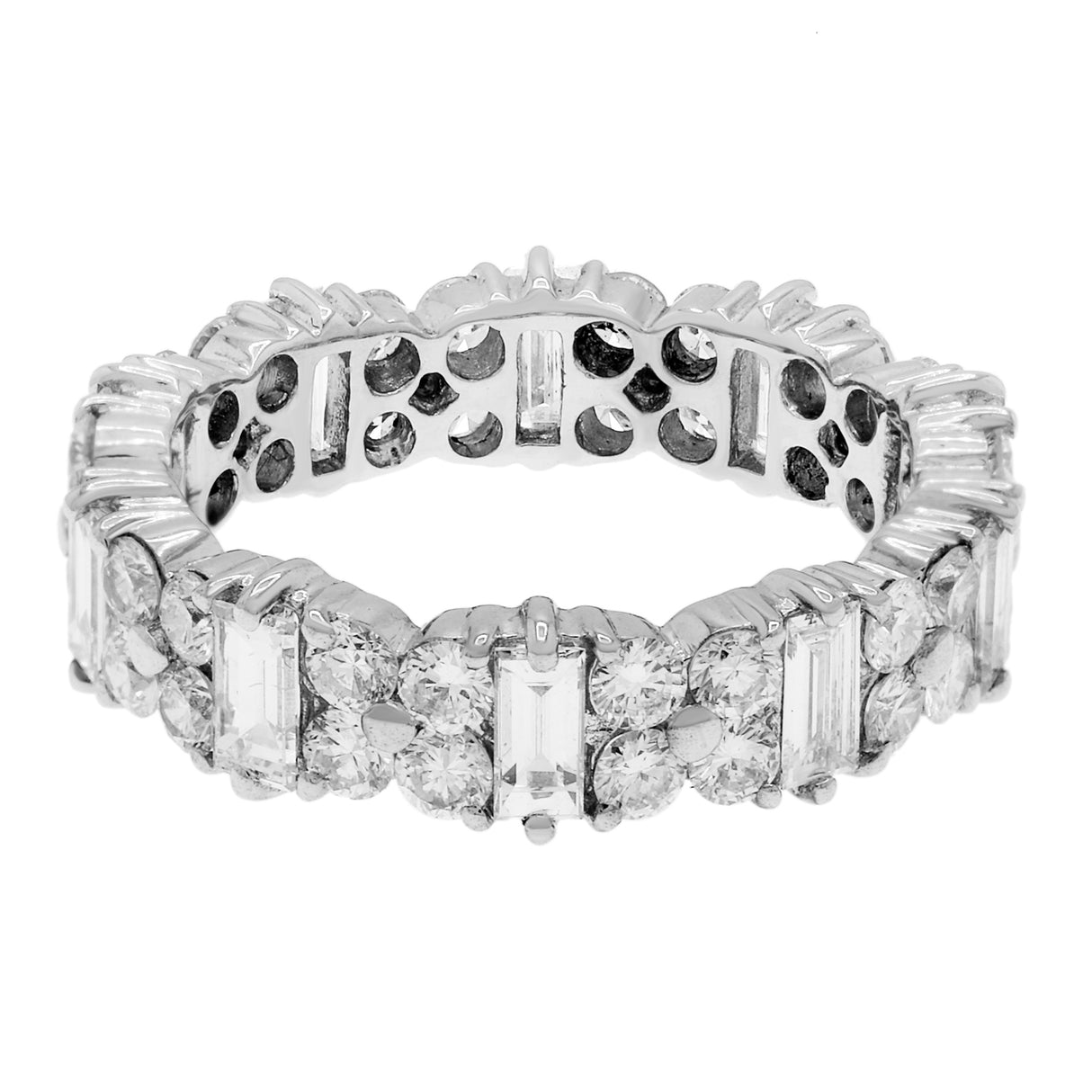 18K White Gold 2.30 Carat Diamond Eternity Band