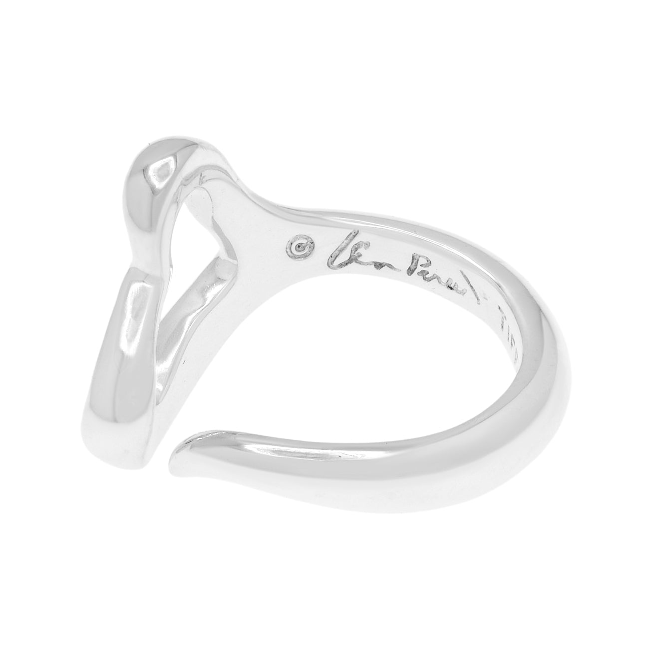 Tiffany & Co. Sterling Silver Elsa Peretti Open Heart Ring – Modaselle
