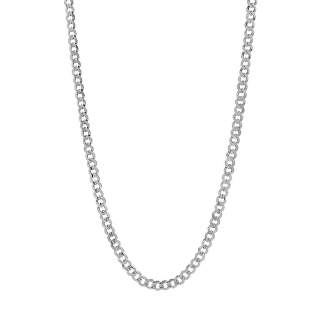 10K White Gold Curb Link Chain Fine Jewellery Modaselle