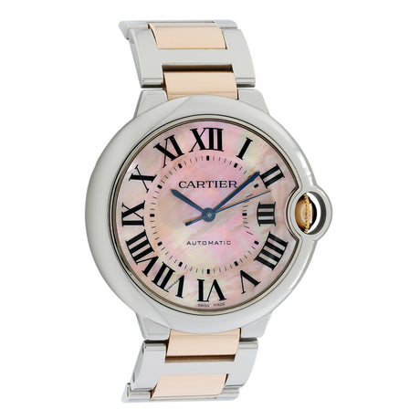 Cartier Stainless Steel 18K Rose Gold Ballon Bleu 36mm W6920033 Watches Cartier