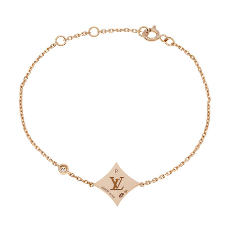 Louis Vuitton 18K Pink Gold Diamond Mother of Pearl Color Blossom BB Star Bracelet Designer Jewellery Louis Vuitton