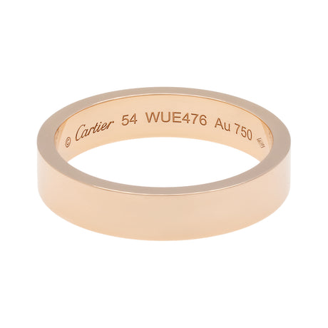 Cartier 18K Rose Gold C de Cartier Wedding Band Ring Designer Jewellery Cartier