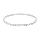 14K White Gold 3.00 Carat Diamond Tennis Bracelet Fine Jewellery Modaselle