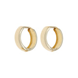 14K Yellow Gold Hoop Earrings Fine Jewellery Modaselle