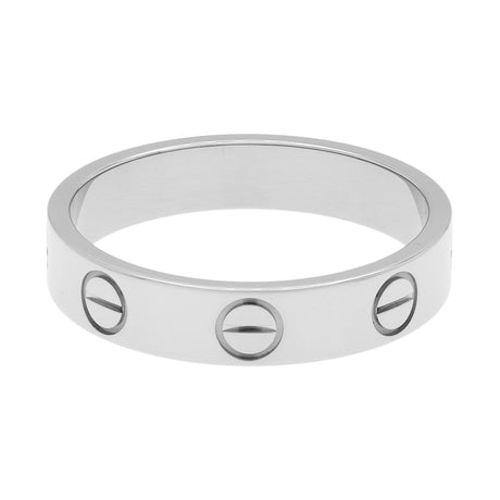 Cartier 18K White Gold Love Wedding Band Ring