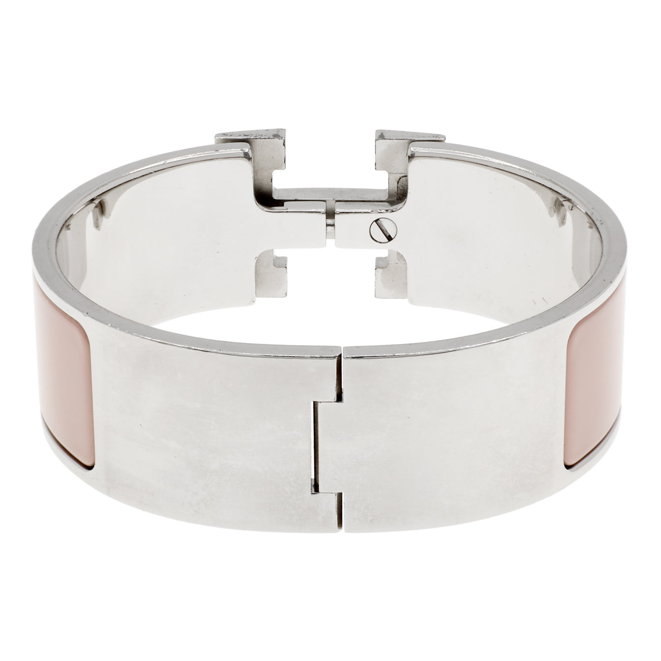 Hermes Mauve Pale Enamel Clic Clac H Bracelet – Modaselle