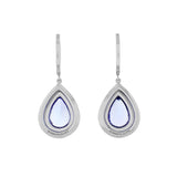 Tiffany & Co. Platinum Tanzanite Diamond Soleste Earrings Designer Jewellery Tiffany and Co