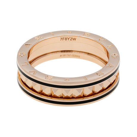 Bulgari 18K Rose Gold B.zero1 Rock One-Band Ring Designer Jewellery Bulgari