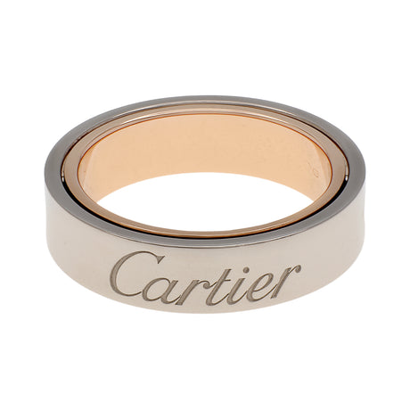 Cartier 18K White/Rose Gold Secret Love Ring Designer Jewellery Cartier