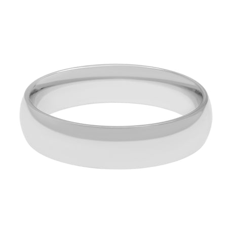 18K White Gold Band Ring