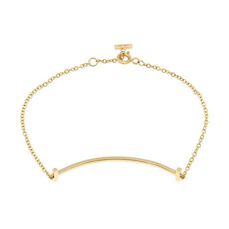 Tiffany & Co. 18K Yellow Gold T Smile Bracelet Designer Jewellery Tiffany and Co