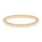 18K Yellow Gold Diamond Half Eternity Band Ring