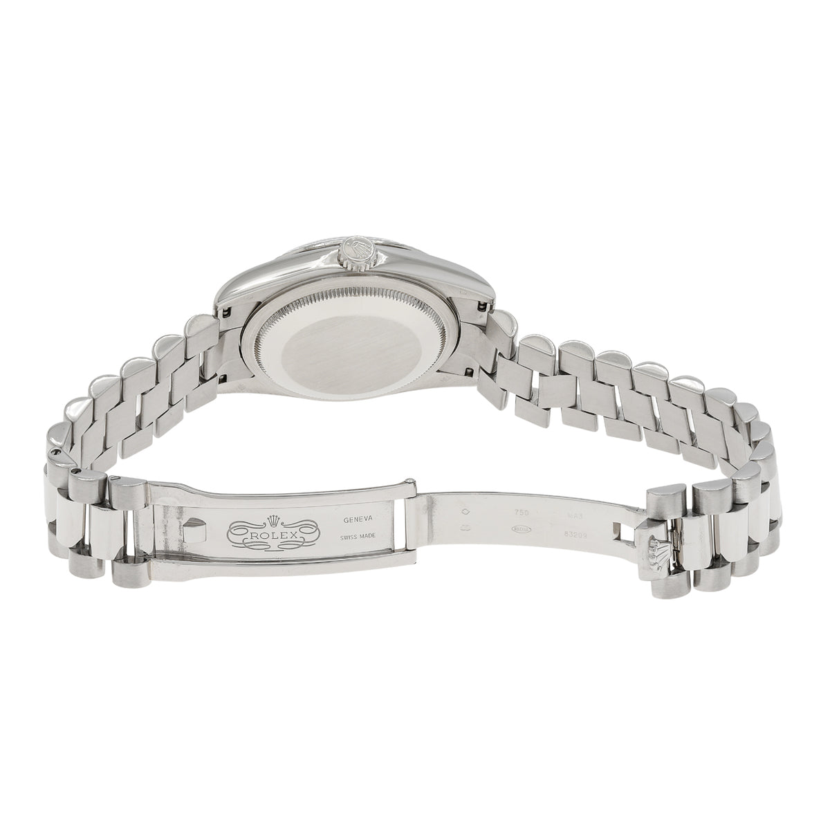 Rolex 18K White Gold Diamond Day Date President 118239