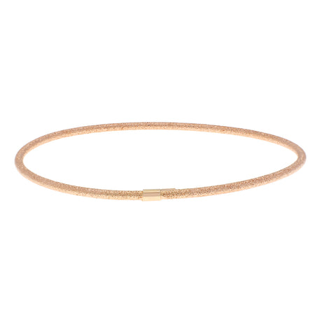 14K Rose Gold Blasted Bangle