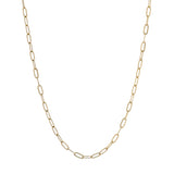 18K Yellow Gold Paperclip Chain Fine Jewellery Modaselle