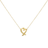 Tiffany & Co. 18K Yellow Gold Paloma Picasso Loving Heart Pendant Necklace