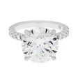 18K White Gold 6.05 Carat Hidden Halo Diamond Engagement Ring Fine Jewellery Modaselle