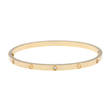 Cartier 18K Yellow Gold 6 Diamond Small Love Bracelet Designer Jewellery Cartier