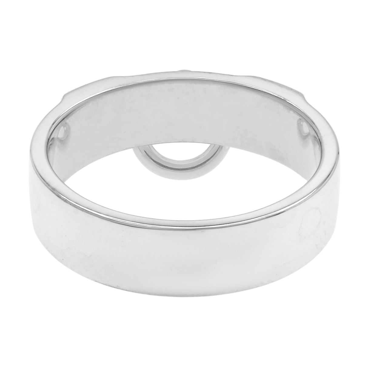 Hermes Sterling Silver Collier De Chien Ring