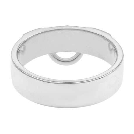 Hermes Sterling Silver Collier De Chien Ring