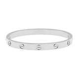 Cartier 18K White Gold Love Bracelet Designer Jewellery Cartier