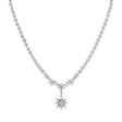 18K White Gold Riviere Blossom 13.37 Carat Diamond Necklace Fine Jewellery Modaselle