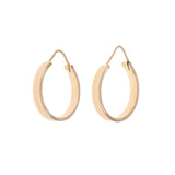 18K Yellow Gold Hoop Earrings Fine Jewellery Modaselle