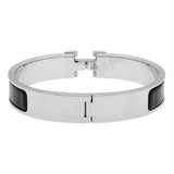 Hermes Black Enamel Clic H Bracelet