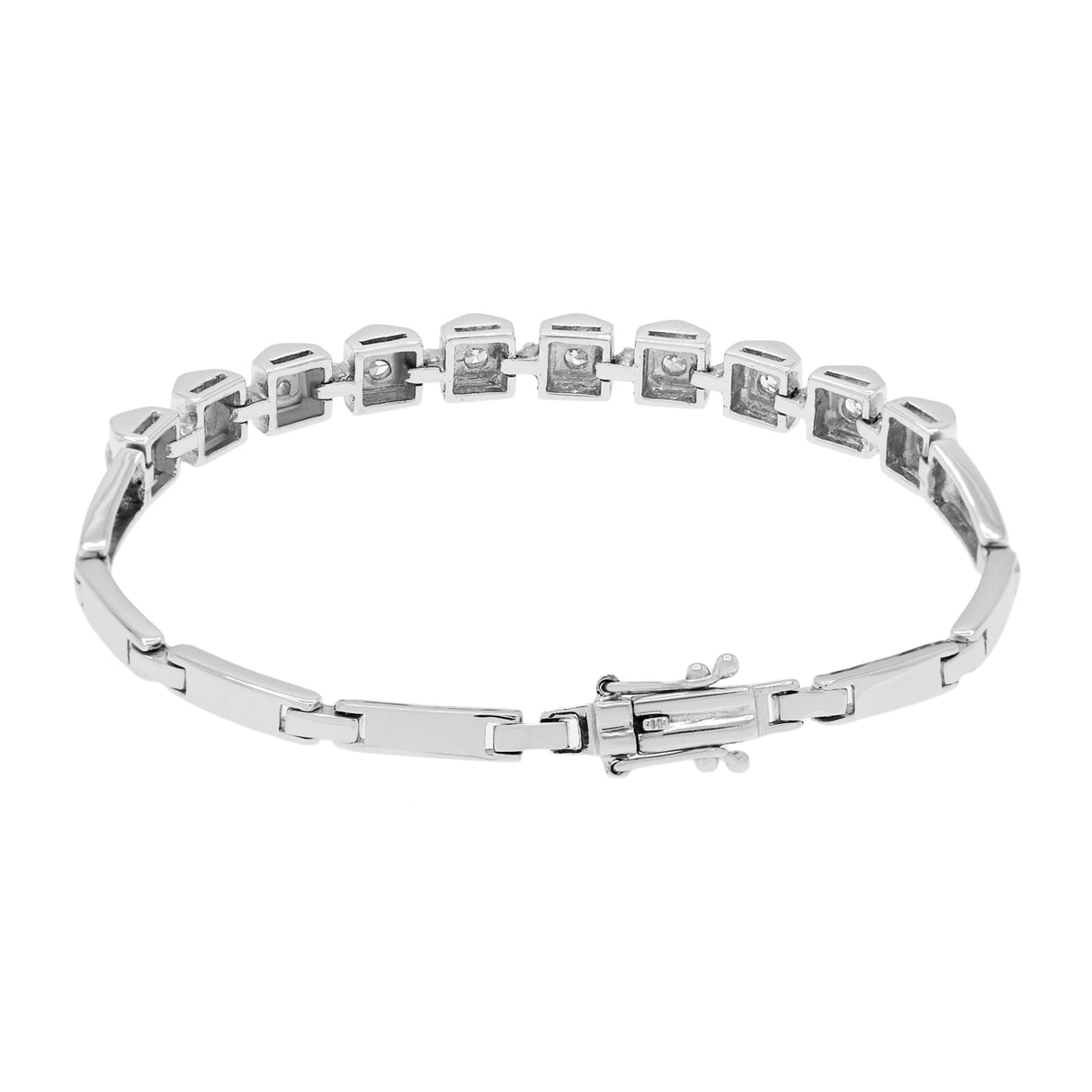 18K White Gold 0.83 Carat Diamond Bracelet Fine Jewellery Modaselle