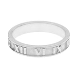 Tiffany & Co. Sterling Silver Narrow Atlas Band Ring Designer Jewellery Tiffany and Co