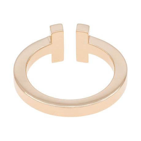 Tiffany & Co. 18K Rose Gold T Square Ring Designer Jewellery Tiffany and Co