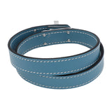 Hermes Blue Swift Kelly Double Tour Bracelet Designer Jewellery Hermes