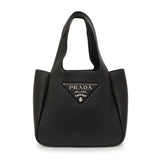 Prada Black Vitello Daino Soft Mini Dynamique Tote