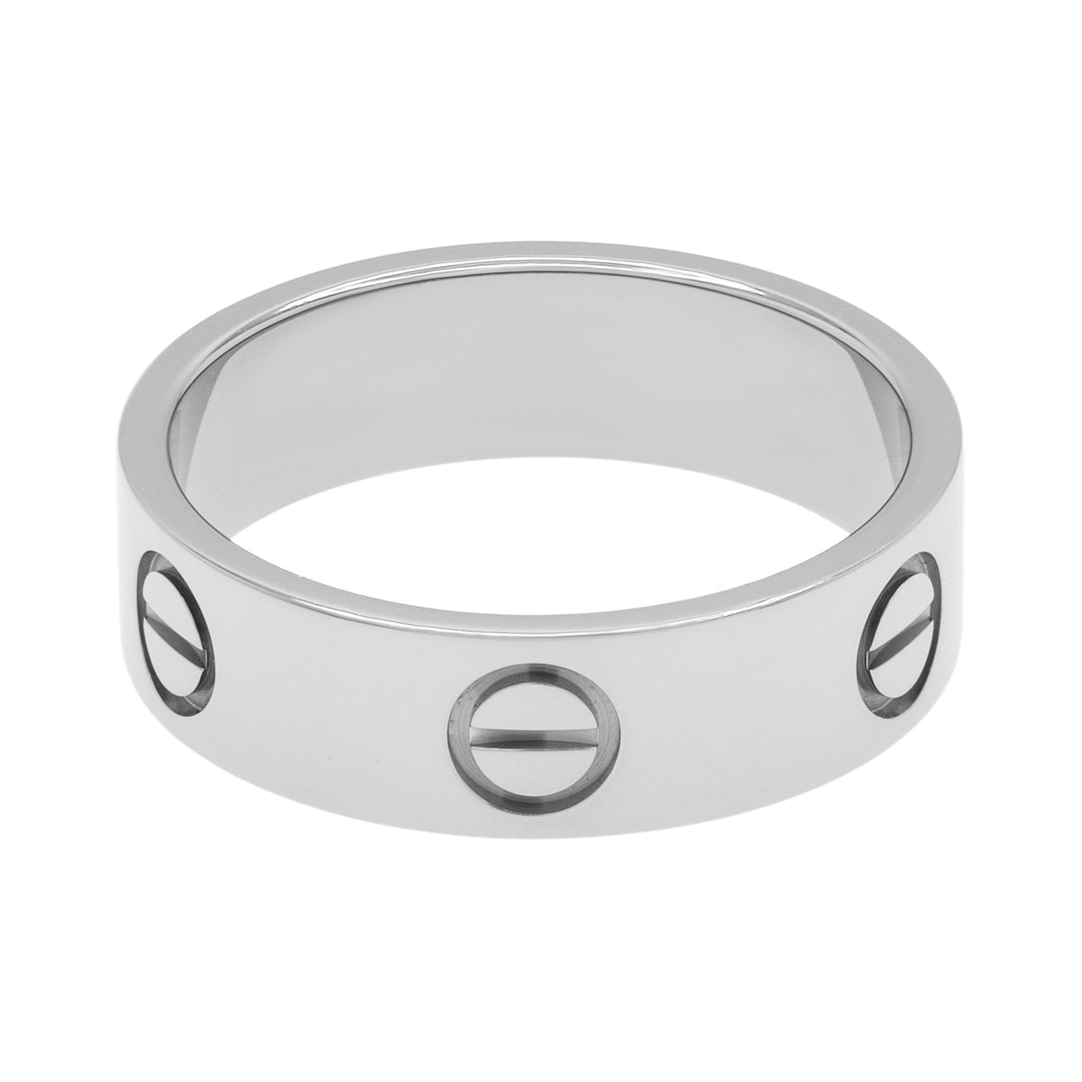 Cartier 18K White Gold Classic Love Ring Designer Jewellery Cartier