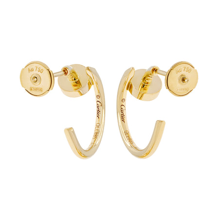 Cartier 18K Yellow Gold Juste Un Clou Hoop Earrings SM Designer Jewellery Cartier