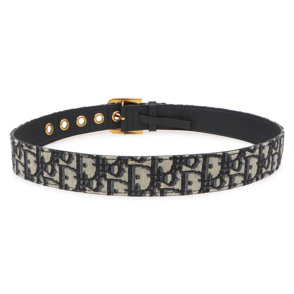 Christian Dior Blue Oblique Diorquake Belt Christian Dior