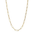 18K Yellow Gold Paperclip Chain Fine Jewellery Modaselle