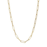 18K Yellow Gold Paperclip Chain Fine Jewellery Modaselle