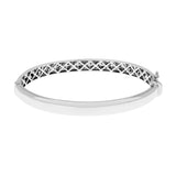 10K White Gold 1.00 Carat Diamond Bangle Fine Jewellery Modaselle