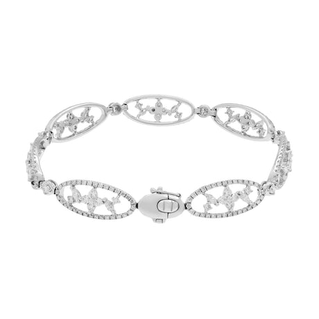 18K White Gold 2.80 Carat Diamond Bracelet Fine Jewellery Modaselle
