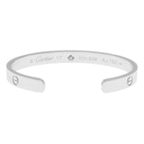 Cartier 18K White Gold Diamond Love Bracelet