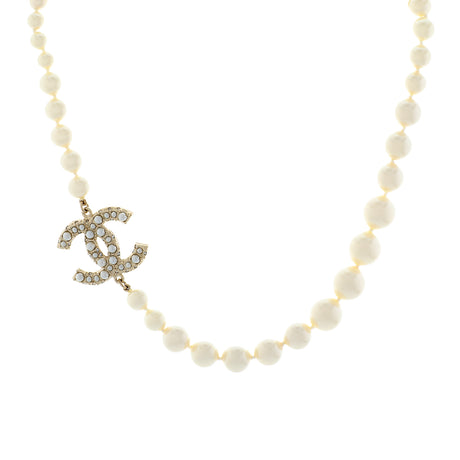 Chanel Pearl CC Choker Necklace Designer Jewellery Chanel