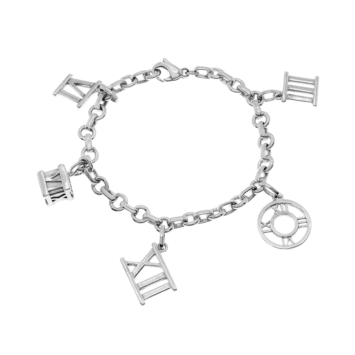 Tiffany & Co. Sterling Silver Atlas Charm Bracelet Designer Jewellery Tiffany and Co