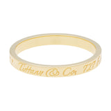 Tiffany & Co. 18K Yellow Gold Notes 'Fifth Avenue New York' Band Ring Designer Jewellery Tiffany and Co