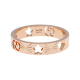 Gucci 18K Rose Gold Icon Heart Band Ring Designer Jewellery Gucci